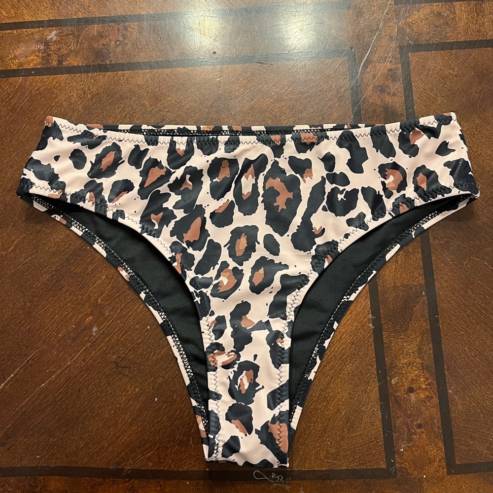 Leopard Print Beachsissi Bikini Bottom NWOT